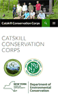 Mobile Screenshot of catskillconservationcorps.org
